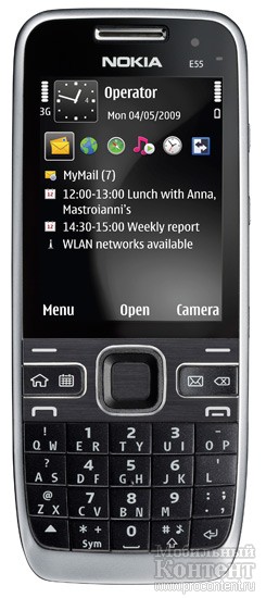  1  MWC: Nokia E75  Nokia E55 -   Nokia Eseries