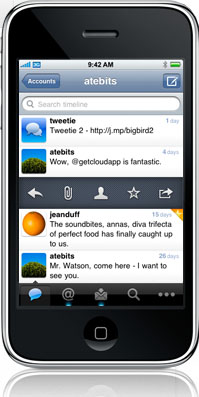 iPhone- Tweetie 2    Twitter
