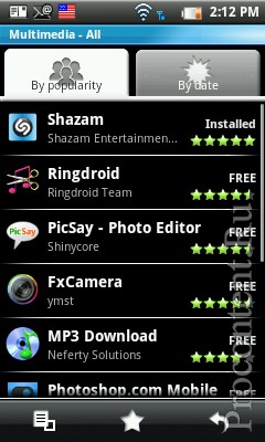  2  Android Market  App Store -   