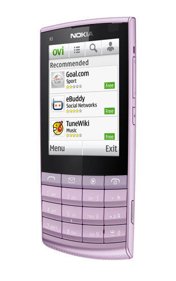  3  Nokia X3 Touch and Type -      S40  7 000 