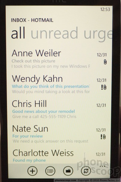  3  Windows Phone 7:  