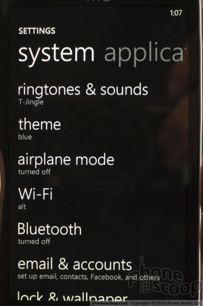  35  Windows Phone 7:  