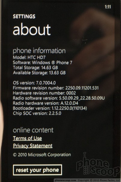  49  Windows Phone 7:  