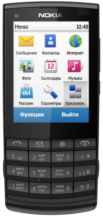  2  Nokia X3 Touch and Type -     Nokia