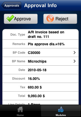  1  SAP Business One  iPhone ()