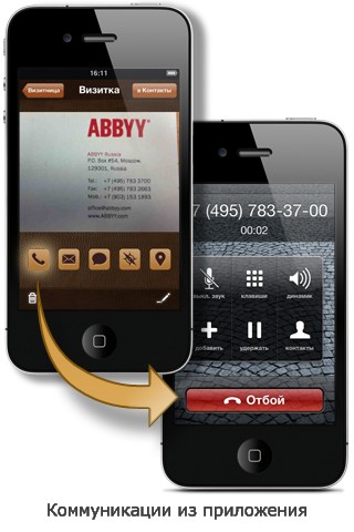  2     iPhone - ABBYY CardHolder