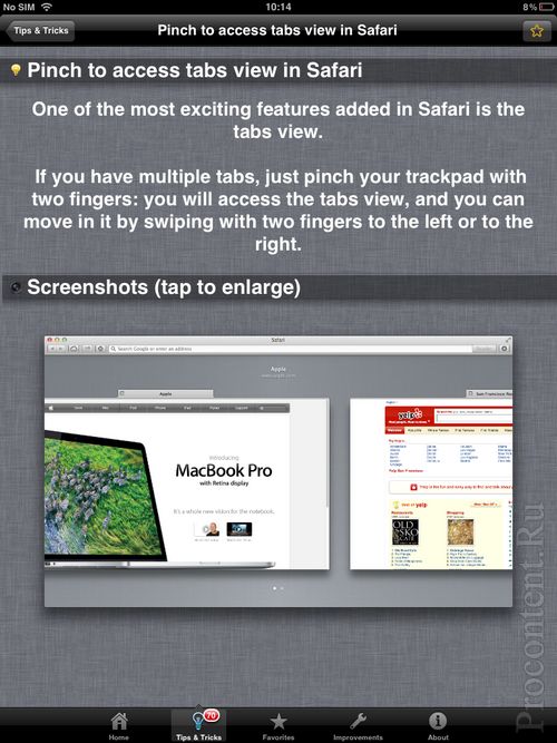  8    Mountain Lion  iPad-