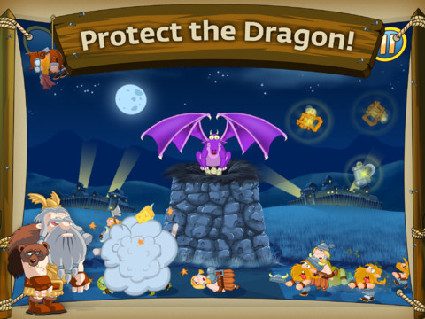 Фото 1 новости Защитим дракона от викингов в игре Drunk Vikings для iPhone и iPad
