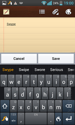  4    Swype  Android - 