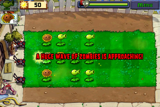  12   Plants VS Zombies:    !