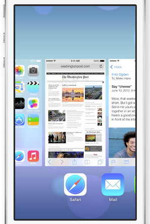  2  iOS 7   Mailbox,  Sunrise,   BB10    WebOS