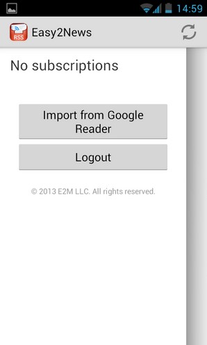  RSS- Easy2News  Android -   Google Reader