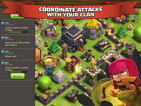  3  Clash of Clans  Android:   