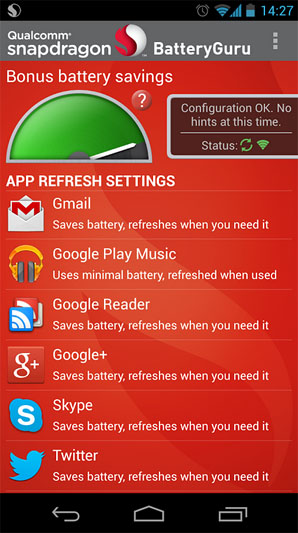   Snapdragon BatteryGuru  Android    