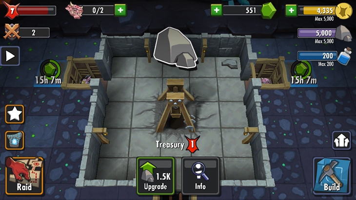  2   iOS- Dungeon Keeper:  freemium
