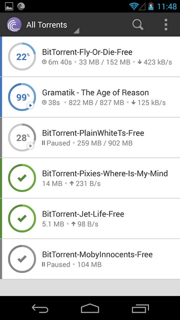 2  BitTorrent  Android    2.0
