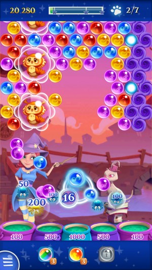  7   iOS- Bubble Witch Saga 2:   