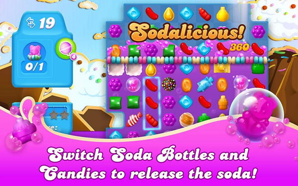  3   Candy Crush Soda Saga  Android:   