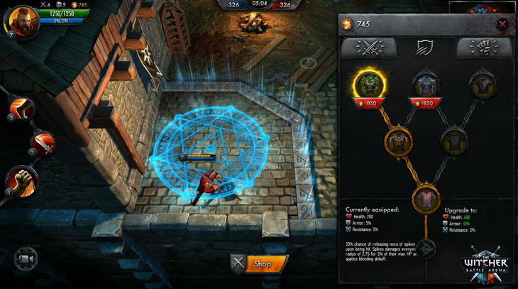  5  MOBA- The Witcher Batte Arena  Android  iPhone:    