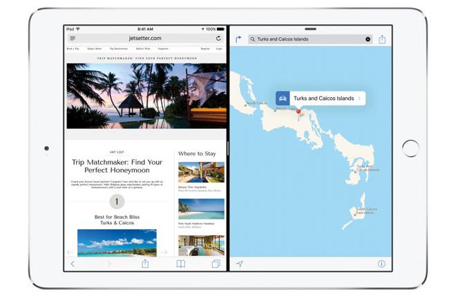  2  iOS 9  iPad      Slide Over