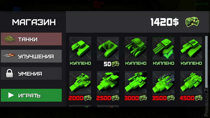  6   Block Tank Wars  Android:  