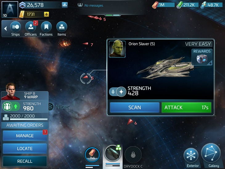  3  Star Trek: Fleet Command    /  Android  iPhone